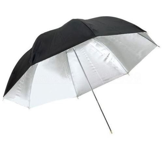 BRESSER SM-11 Paraplu wit/zwart 83cm 